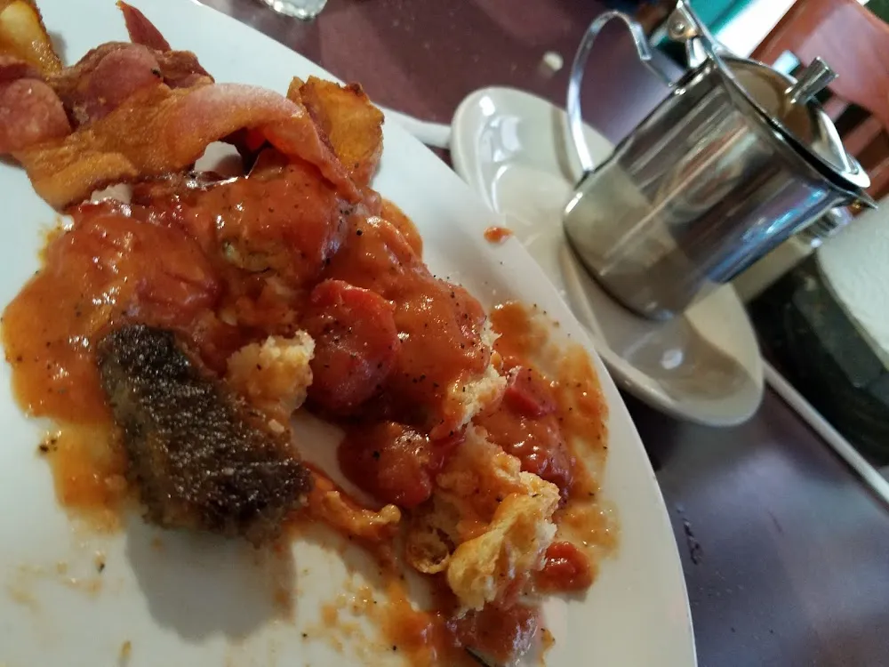 Crispy Bacon Biscuits & Tomato Gravy